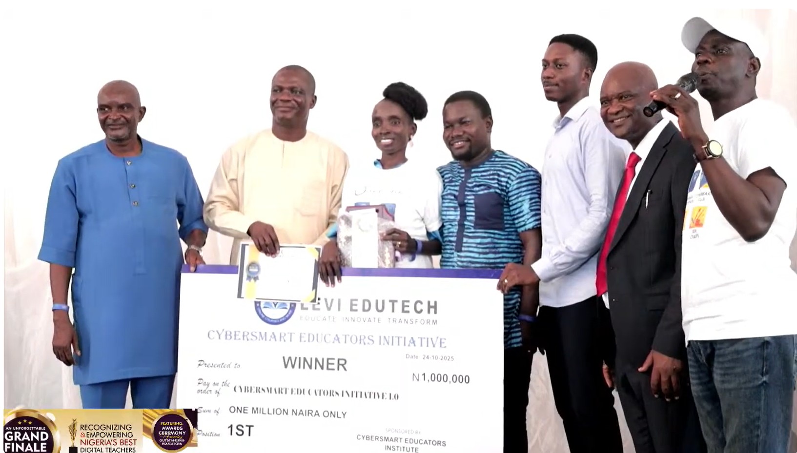 Celebrating Excellence: Esther Ekanem, Oluwaseun Oluwasanya, and David Ipaye Shine at the Cybersmart Educators Initiative 1.0 Grand Finale